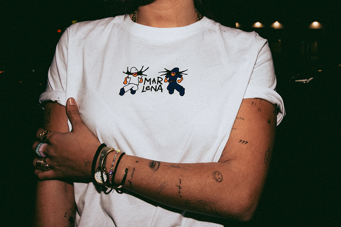 Camiseta Croptop Blanca